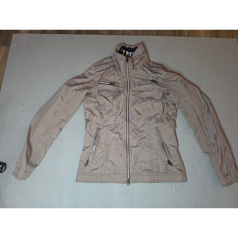 Pikeur Vitana Frantisi Equestrian Jacket Taupe Brown Women Size 8 Full Zip Mesh